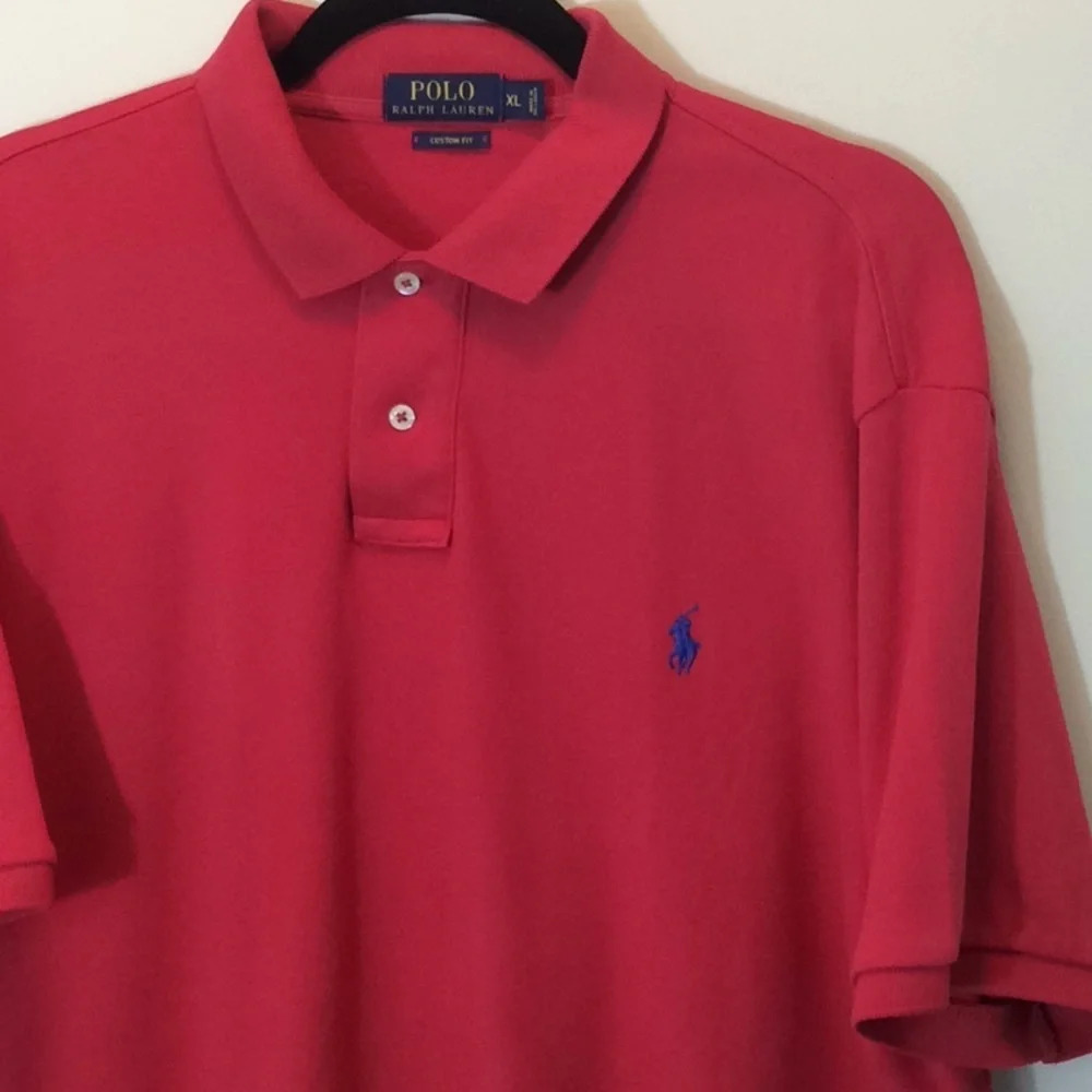 Polo by RL Red Shirt with Blue Pony Size XL